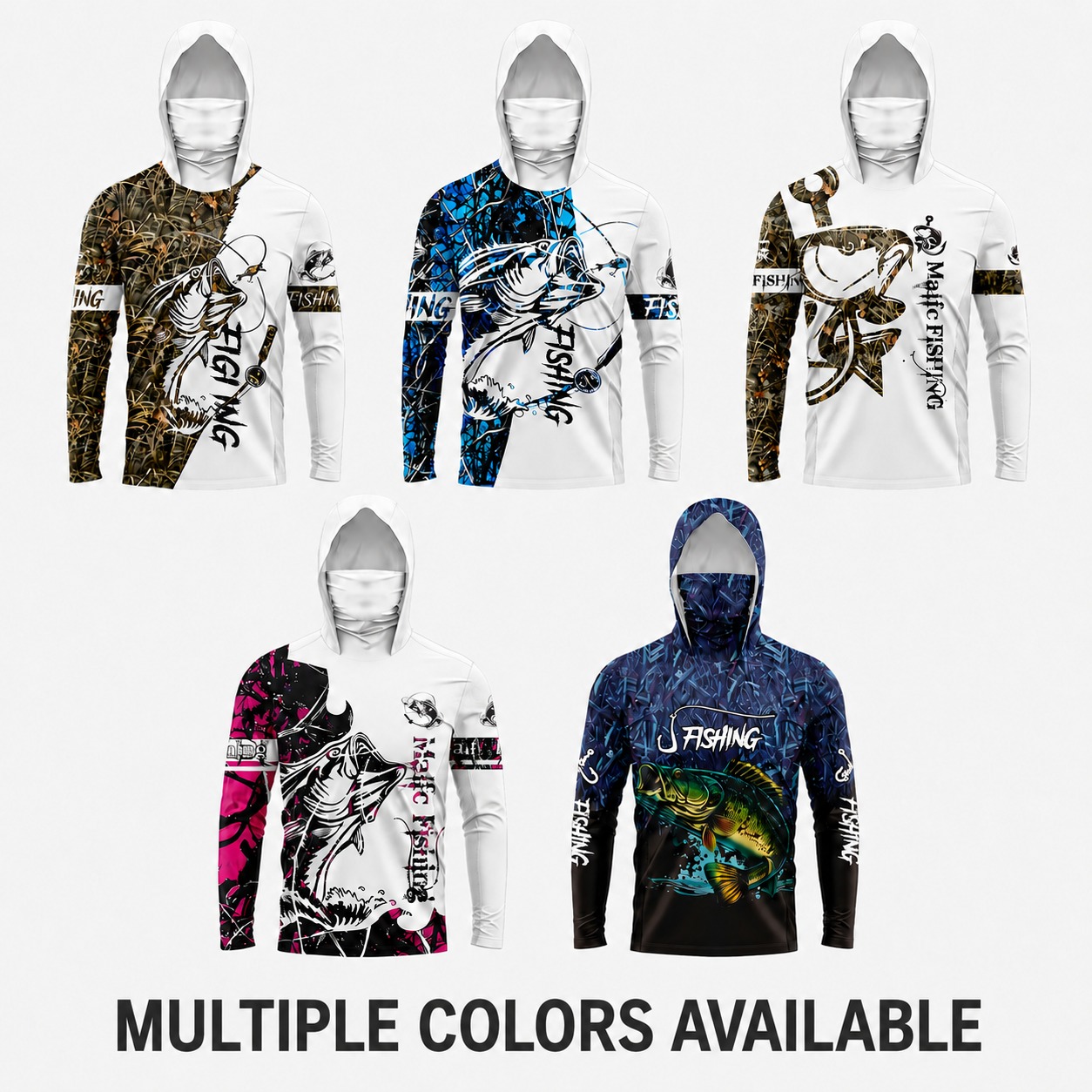 Fishing Shirt Uv Protection - เสื้อตกปลาผู้ชาย MALFC 1 ชิ้น เสื้อฮู้ดแขนยาว ป้องกันรังสียูวี