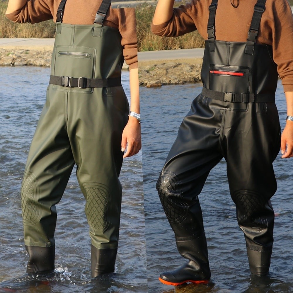 ชุดตกปลา PVC ทนทาน กันน้ำ ดีไซ - Fishing Pants Waterproof บทวิจารณ์และราคา