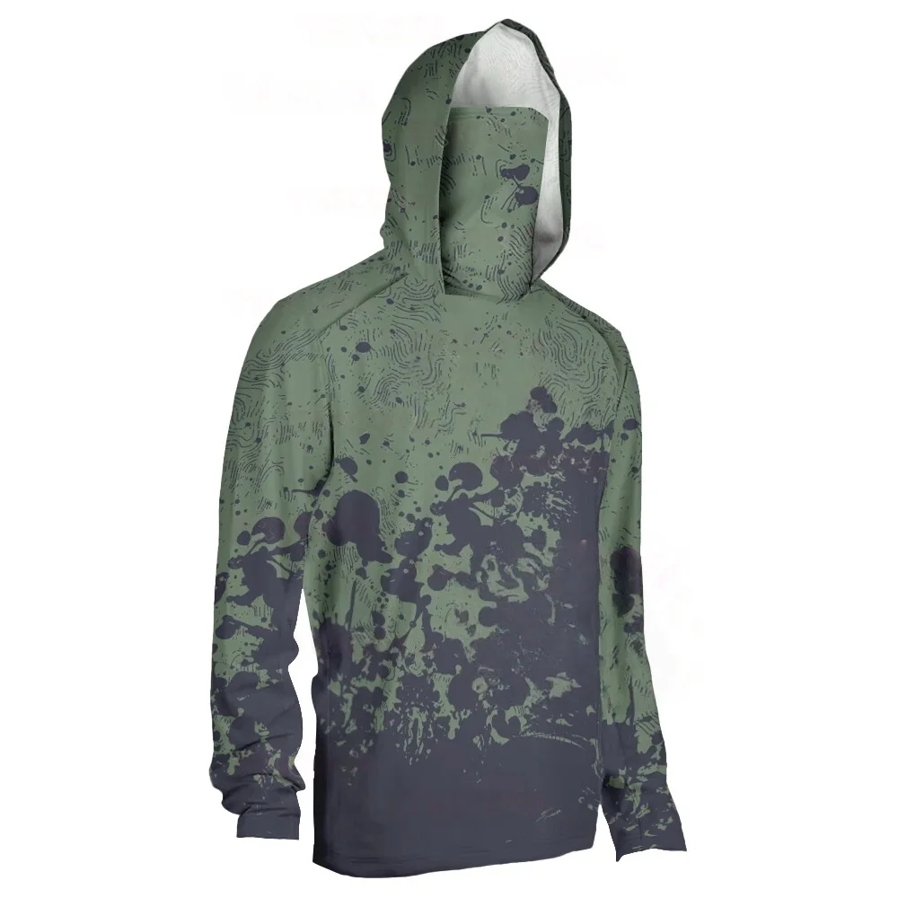 เสื้อตกปลาแบบมีฮู้ด เสื้อผ้าตก - Fishing Shirt Uv Protection บทวิจารณ์และราคา