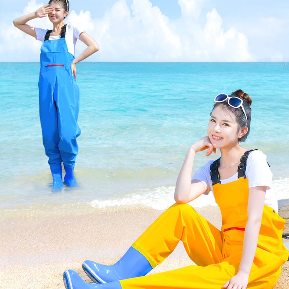 ชุดเอี๊ยมกันน้ำน้ำหนักเบาสำหรั - Fishing Pants Waterproof บทวิจารณ์และราคา