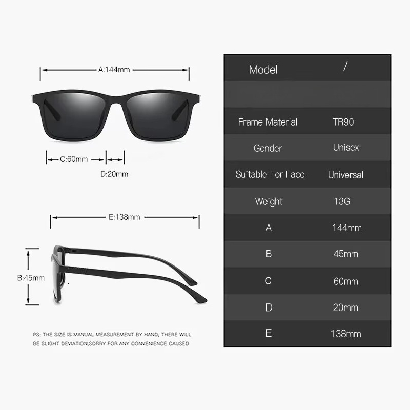 แว่นกันแดดผู้ชายสไตล์คลาสสิก แ - Fishing Sunglasses Polarized บทวิจารณ์และราคา