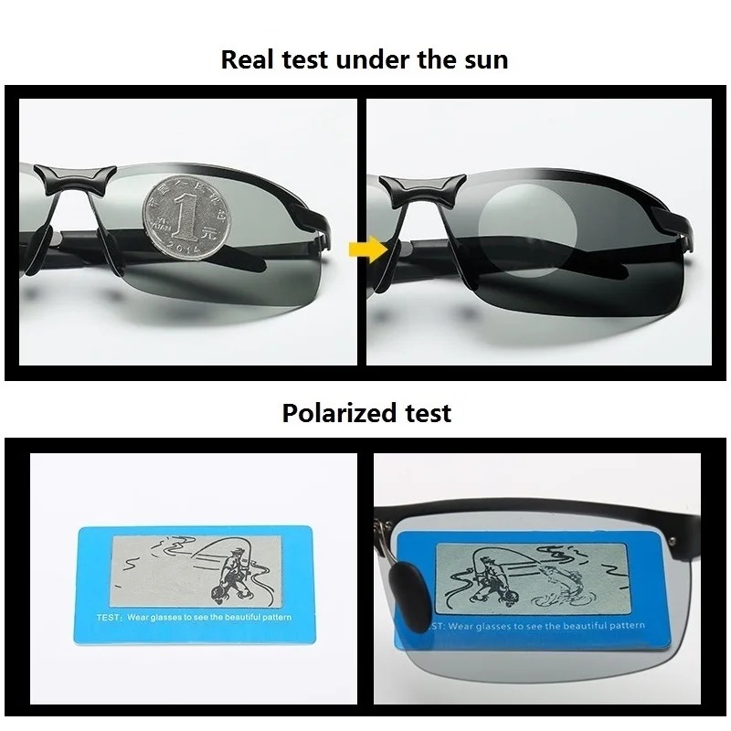 แว่นกันแดดโพลาไรซ์เปลี่ยนสีสำห - Fishing Sunglasses Polarized บทวิจารณ์และราคา