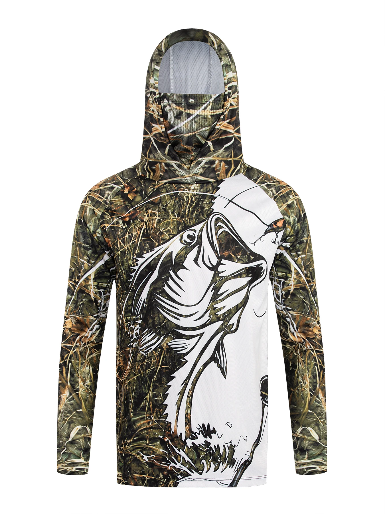 เสื้อตกปลาแขนยาวมีฮู้ดสำหรับผู - Fishing Shirt Uv Protection บทวิจารณ์และราคา