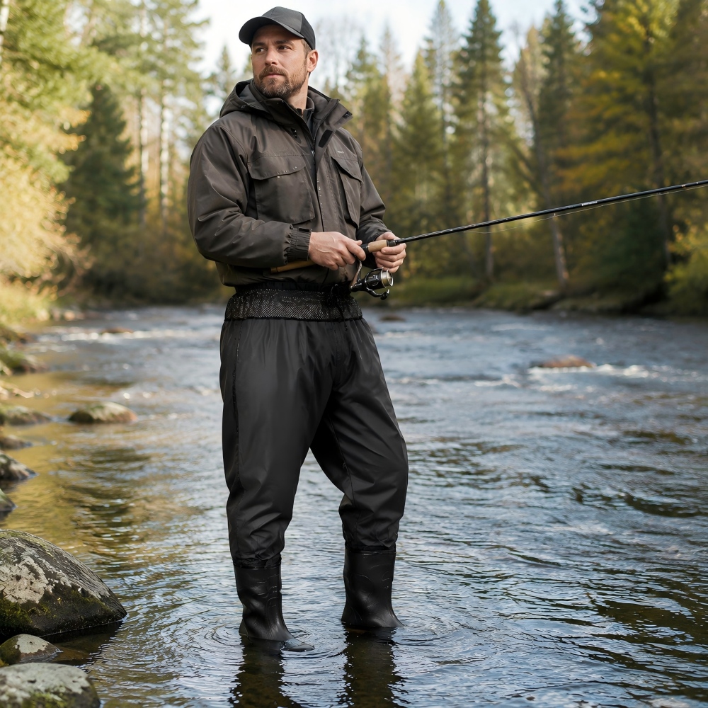 กางเกงกันน้ำสำหรับตกปลาแบบเอวส - Fishing Pants Waterproof บทวิจารณ์และราคา