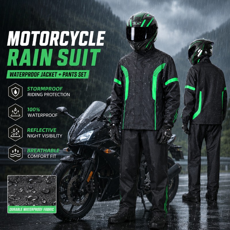 ชุดกันฝนสำหรับขี่มอเตอร์ไซค์ เ - Fishing Rain Suit บทวิจารณ์และราคา